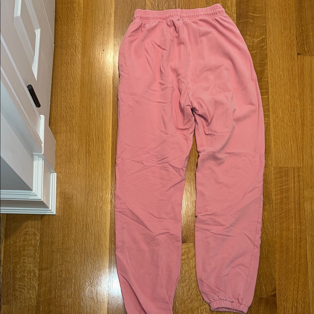 Pink Drawstring Sweat Pants - Picture 5 of 5